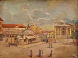 Bouchelle, Námestie I., Okolo 1950, Olej na plátne