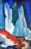 Karel Molnar, Kompozícia, Okolo 1940, Akvarel, tempera na papieri