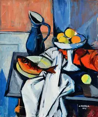 Zátišie by Ján Havrila, 1963, Olej na plátne, sold Jun 2012
