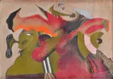 Andrej Rudavský, Pútnik, 1974, Pastel na papieri