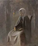 Starena by Ladislav Mednyánszky, Okolo 1880, Olej, plátno, drevo, sold May 2012