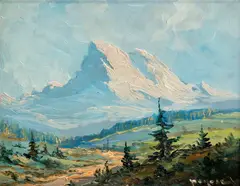 Ladislav Berecz, Tatry, Okolo 1935, Olej na kartóne
