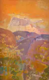 František Tanóczky, Jeseň na úbočí, 1991, Olej na kartóne
