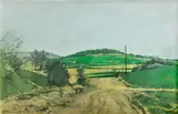 Jozef Srna, Jarná krajina, 1980, Olej na plátne