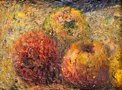 Zátišie s jabĺčkami by Ján Mudroch, Okolo 1950, Olej na kartóne, sold Mar 2012