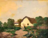Na priedomí by László Neogrády, Okolo 1935, Olej na plátne, sold Mar 2012