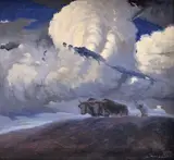 Josef Rehánek, Oráč, Okolo 1940, Olej na plátne