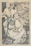Červené víno by Martin Benka, 1948, Uhoľ na papieri, sold Dec 2011