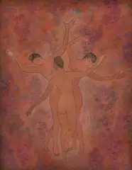 Ester Šimerová-Martinčeková, Tri grácie, Okolo 1940, Tempera, ceruza na papieri