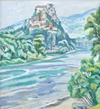 Ernest Zmeták, Oravský hrad, 1977, Olej na plátne