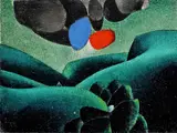Rudolf Moško, Jarná krajina III., 1974, Olej na dreve