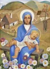 Karol Ondreička, Slovenská madona, 1935, olej na plátne