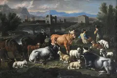Philipp Peter Roos, Odpočívajúce stádo, okolo 1700, olej na plátne