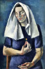 Pavla by Ernest Zmeták, 1944, olej na lepenke, sold Nov 2011
