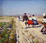 Jozef Teodor Mousson, Do mesta, okolo 1935, olej na plátne