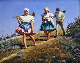 Jozef Teodor Mousson, Z poľa, 1939, olej na plátne