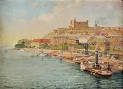 Vojtech Marx, Bratislava, okolo 1940, olej na preglejke