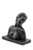 Július Bártfay, Poprsie, okolo 1930 (neskoršia edícia), bronz, drevený podstavec