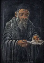 Szekhér, Rabín, okolo 1920, olej na plátne