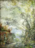 Na okraji lesa by Magyar-manheimer Gusztáv, okolo 1900, olej na dreve, sold Oct 2011