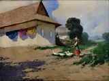 László Neogrády, Husiarka so štyrmi husami