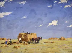 József Csillag, Žatva, okolo 1920, olej na plátne