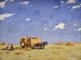 József Csillag, Žatva, okolo 1920, olej na plátne