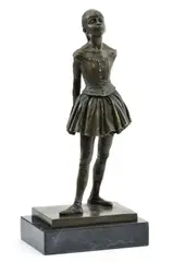 Baletka by Edgar Degas, neskoršia edícia, bronz, mramorový podstavec, sold Oct 2011