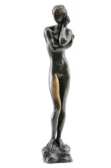 Stojaci akt by Jaroslav Horejc, 1936 (neskoršia edícia), bronz, sold Oct 2011