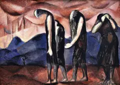 Miloš Šimurda, Smútok, 1959, olej na plátne