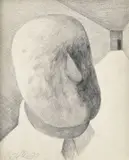 Milan Paštéka, Hlava, 1974, ceruza na papieri