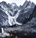 Róbert Bielik, Tatry na jeseň, 2004, olej na plátne