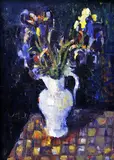Ján Berger, Kostace, 1964, olej na plátne