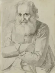 Eduard Majsch, Starec, 1893, ceruza na papieri