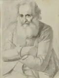 Eduard Majsch, Starec, 1893, ceruza na papieri