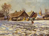 Ernest Rákosi, Zima, okolo 1930, olej na kartóne