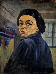 Konštantín Bauer, Žena, 1928, olej na kartóne