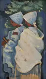 Dve ženy by Martin Benka, okolo 1932-35, olej na dreve, sold Jun 2011
