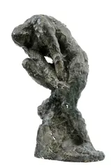 Jozef Kostka, Schúlený muž, okolo 1940, patinovaná sádra