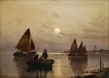 Bertold, Ranná rybačka I., okolo 1900, olej na plátne
