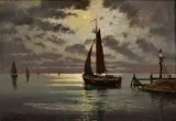 Lorenz, More pri Murane, okolo 1920, olej na plátne