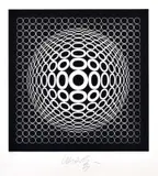 Viktor Vasarely, Vega-Arny, okolo 1970, serigrafia na papieri