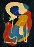 Václav Trefil, Nefiguratívna kompozícia, okolo 1930-40, olej na kartóne
