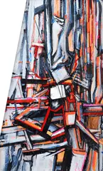 Martin Jursa, 13 nepravidelnosť, 2010, akryl na drevotrieske
