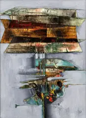 Ferdinand Hložník, Ticho, 1966, olej na plátne