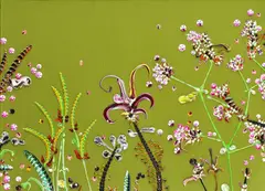 Pavol Megyesi, Burina II., 2008, kombinovaná technika na plátne