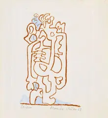 Alexander Ilečko, Figúra, 1969, grafika na papieri