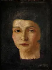 Štefan Straka, Hlava ženy, okolo 1925, olej na plátne