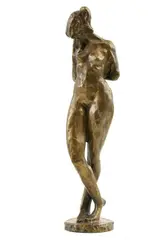 Jozef Kostka, Stojaci akt (Zamyslená), okolo 1955 (neskoršia edícia), bronz