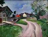 Géza Vörös, Dedina, okolo 1930, olej na plátne
